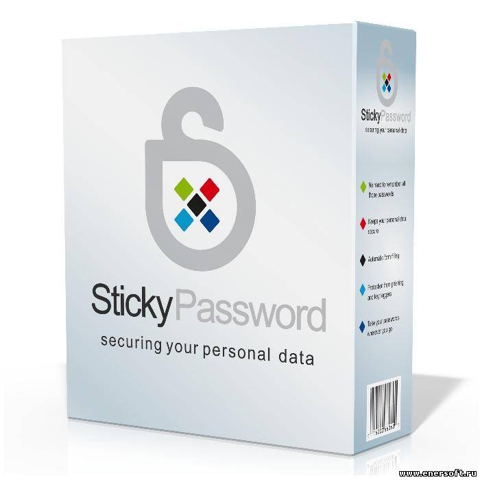 Password personal. Sticky password.